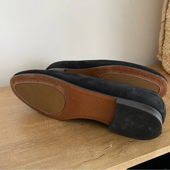 Vionic Willa Black Suede Women's Slip-On Loafers - Picture 5 of 8